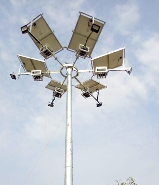 Solar high mast