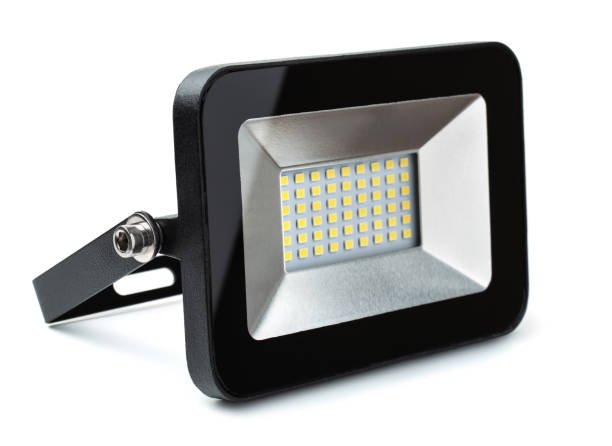 LED flood light isolated on white